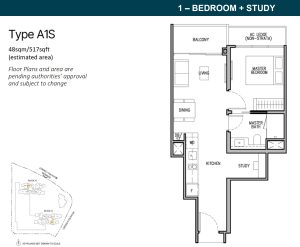 the-orie-floorplan-1-bedroom-study-type-A1s